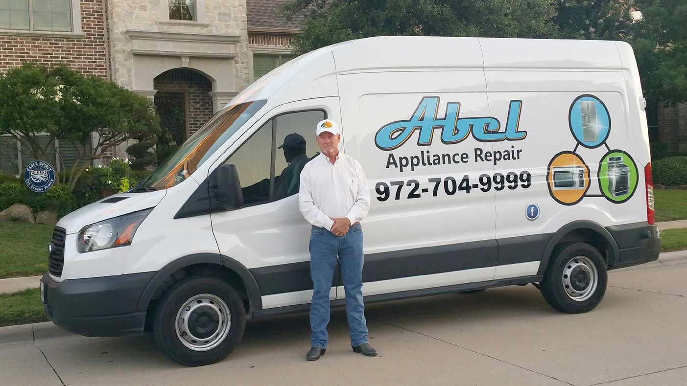 Abel Appliance Repair Truck and Larry the Owner